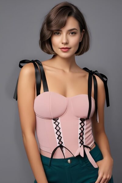 Stylisches Bandeau-Kleid mit Farbblock und Trägerlos – Perfekt für den Sommer