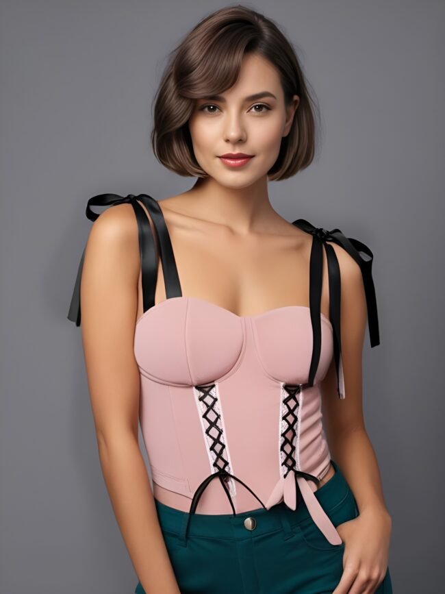 Stylisches Bandeau-Kleid mit Farbblock und Trägerlos – Perfekt für den Sommer