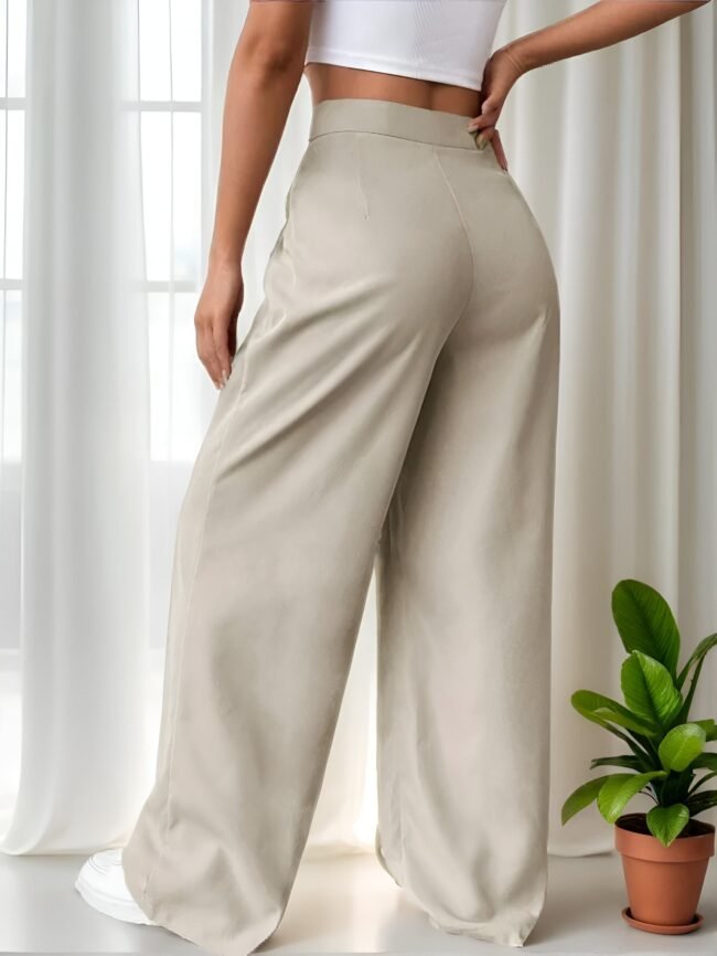 Damenhose mit hoher Taille & eleganten Faltendetails – Stilvoll & modern – Bild 5