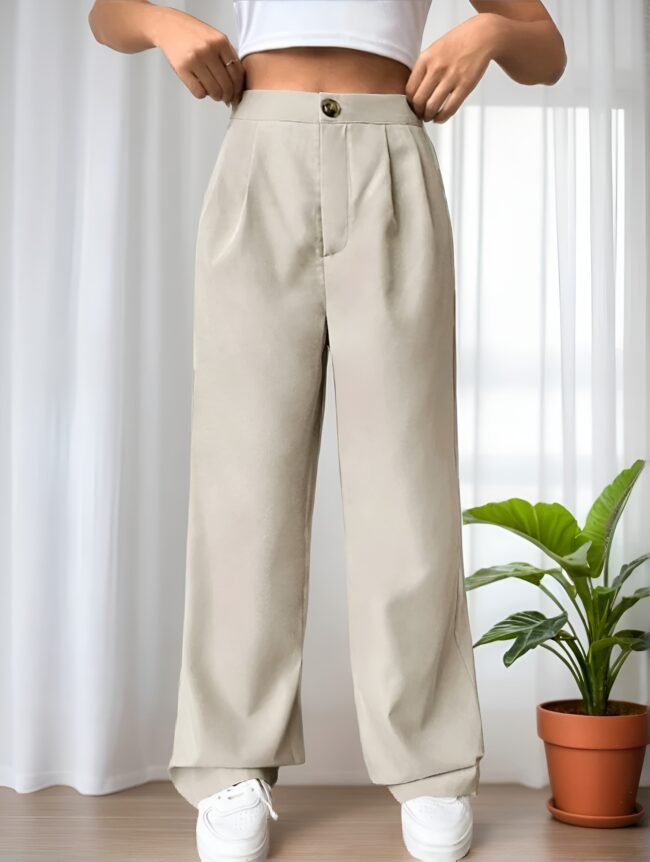Damenhose mit hoher Taille & eleganten Faltendetails – Stilvoll & modern – Bild 7