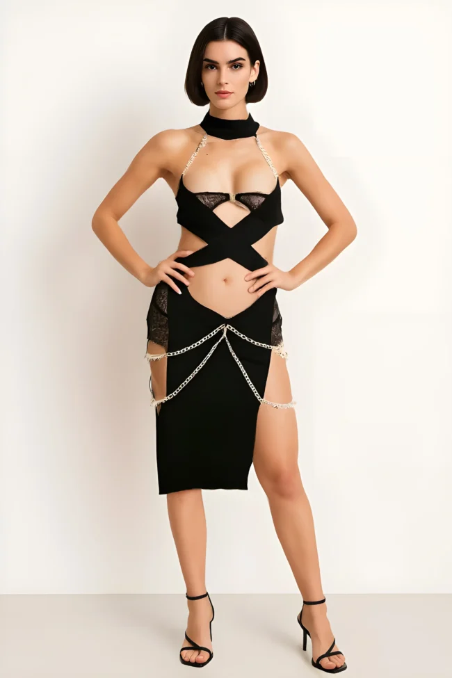 Bohemian Sexy Ägyptisch inspiriertes Kostüm-Set – Verführerisches Outfit für Cosplay, Valentinstag & Shows