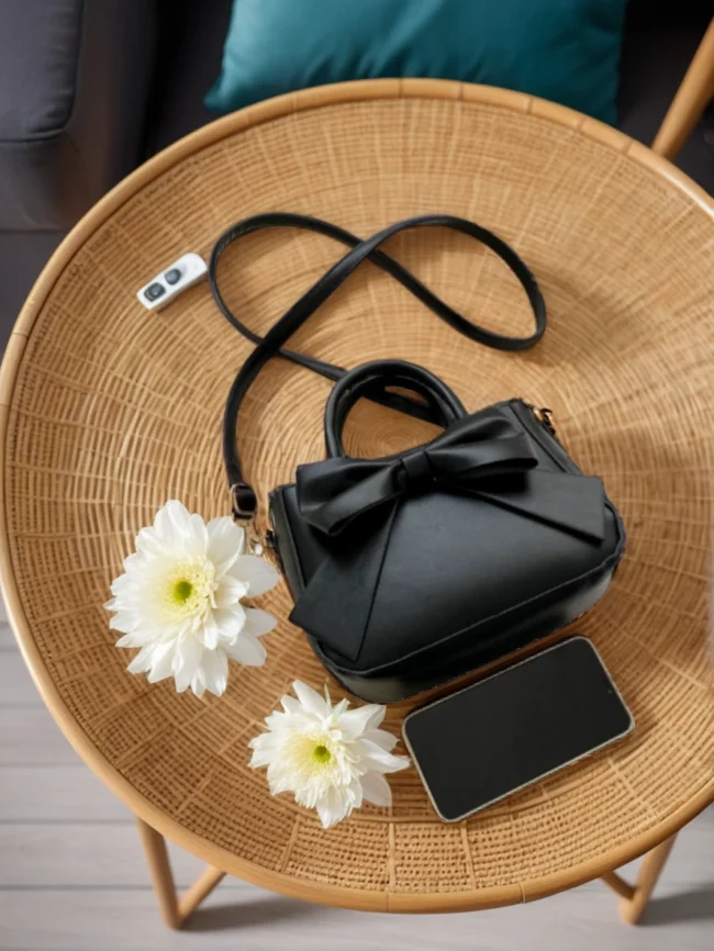 Luxuriöse Schleifendekoration Handtasche – Stilvolles Valentinstag-Geschenk für Damen – Bild 4