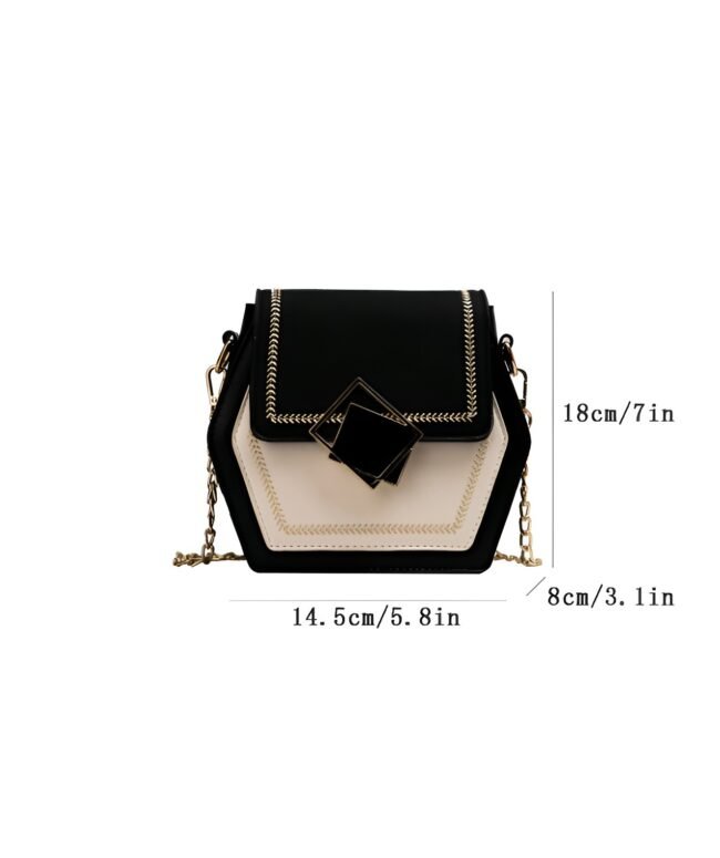 Kleine Designer-Schultertasche – Vielseitige, quadratische Umhängetasche im neuen Stil – Bild 5