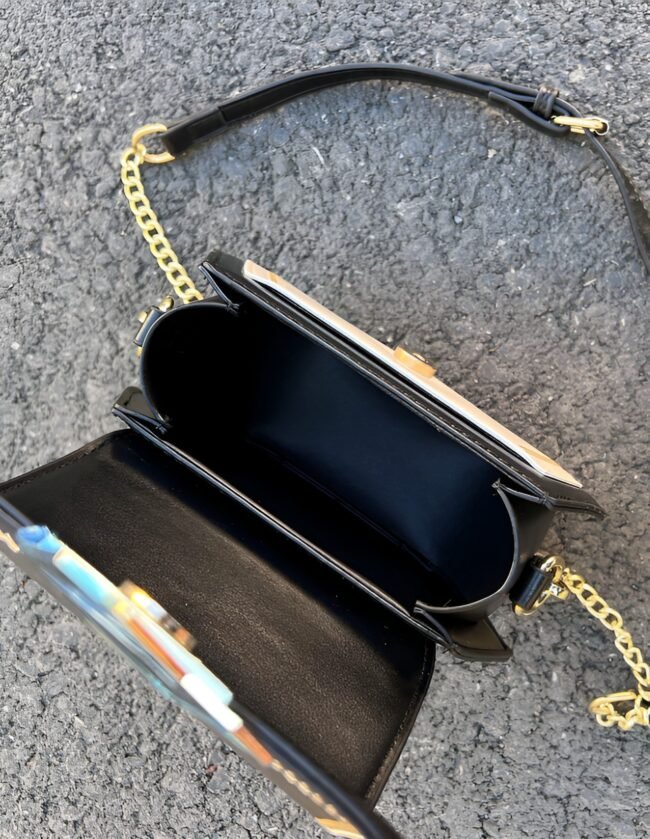 Kleine Designer-Schultertasche – Vielseitige, quadratische Umhängetasche im neuen Stil – Bild 3