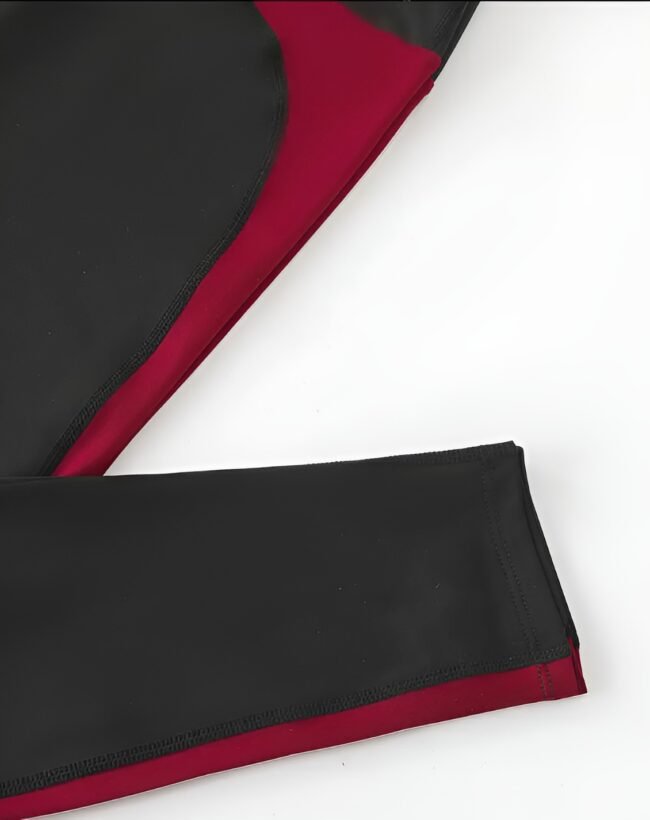 3-teiliges Damen Sport-Set – Kapuzen-Tanktop & Criss Cross Leggings | Ärmelloses Fitness-Outfit für alle Jahreszeiten – Bild 4