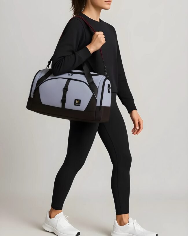 Klassische Reisetasche mit Schuhfach - Große Kapazität & Stil für Reisen, Sport – Bild 5