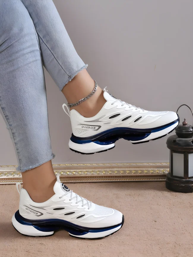 Modische Damen-Sneaker mit Mesh – Stoßdämpfende & Rutschfeste Sportschuhe für Alltag, Reisen & Fitness – Bild 4