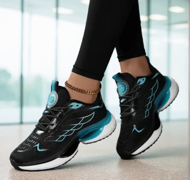 Damen Sneaker in Weiß – Atmungsaktive Mesh-Laufschuhe mit Stoßdämpfung & MD-Sohle | Leichtgewicht & Bequeme Wanderschuhe – Bild 9