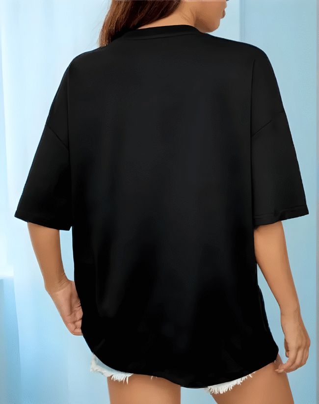 Oversize Damen T-Shirt mit Cartoon Grafik – Lockerer Schnitt, Trendiges Statement-Shirt – Bild 10