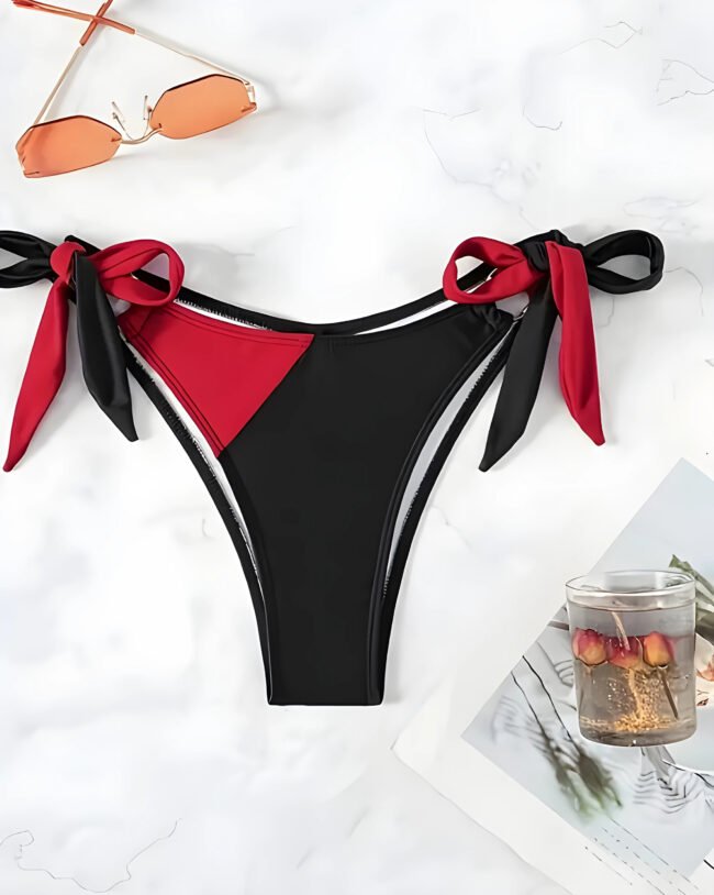 Zweifarbiges Halter-Bikini-Set für Damen – Verführerischer Look für besondere Momente – Bild 5
