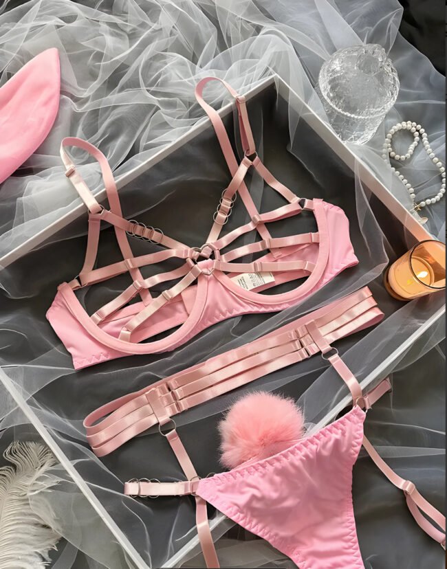 Sexy Kaninchen-Cosplay-Kostüm mit Cut-Outs – Verführerisches Bunny-Outfit für Rollenspiele & besondere Nächte – Bild 3