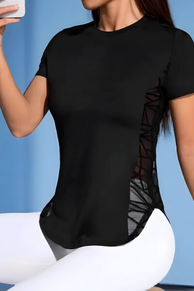 Damen Sport-T-Shirt – Atmungsaktiv, Schnell Trocknend & Figurbetont – Ideal für Yoga, Laufen & Fitness