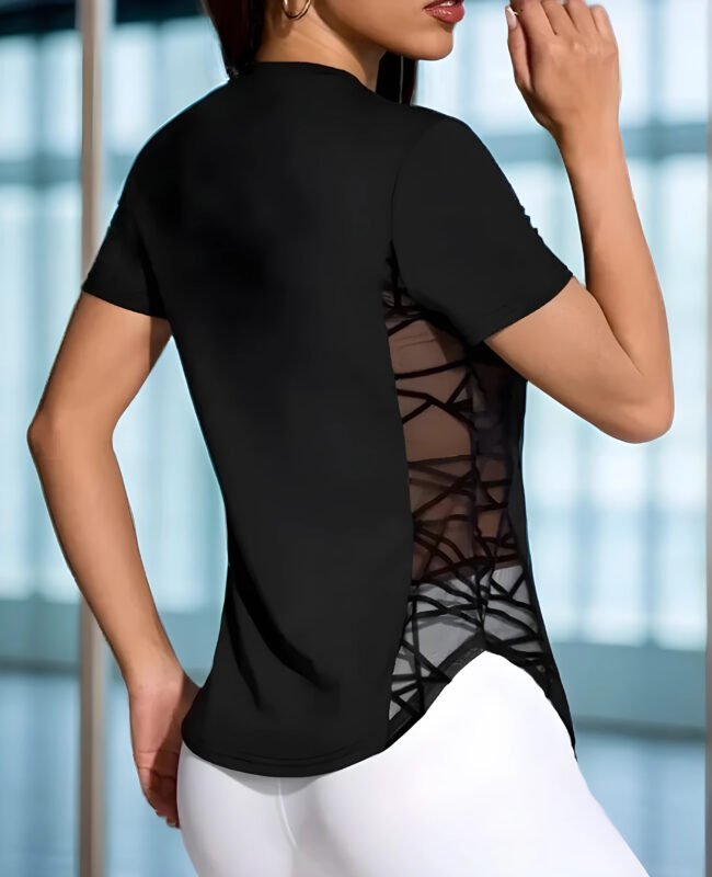 Damen Sport-T-Shirt – Atmungsaktiv, Schnell Trocknend & Figurbetont – Ideal für Yoga, Laufen & Fitness – Bild 2