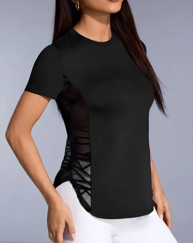 Damen Sport-T-Shirt – Atmungsaktiv, Schnell Trocknend & Figurbetont – Ideal für Yoga, Laufen & Fitness – Bild 5