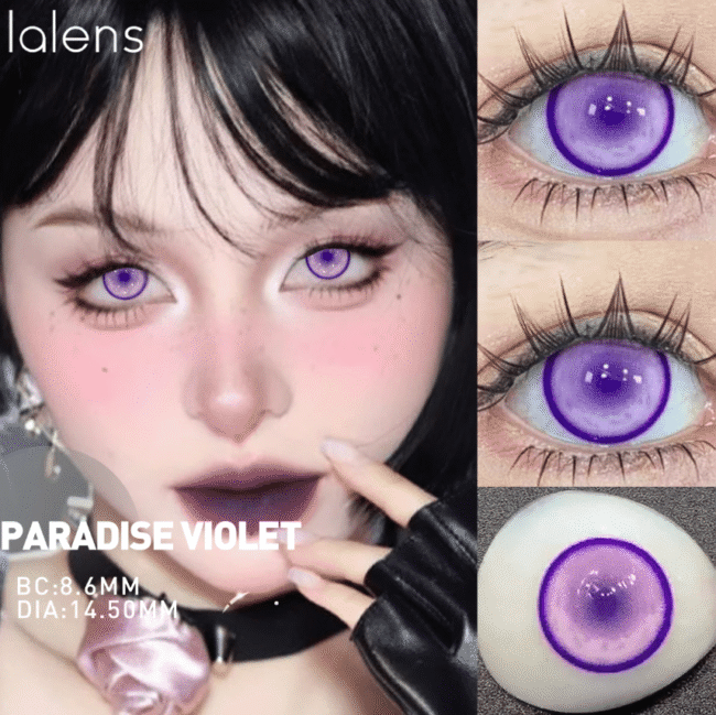 Lalens Paradise Farbige Kontaktlinsen – 14,5 mm, Halbjährliche Make-up-Linsen für einen Magischen Blick – Bild 2