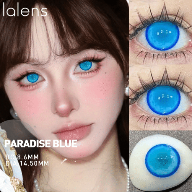 Lalens Paradise Farbige Kontaktlinsen – 14,5 mm, Halbjährliche Make-up-Linsen für einen Magischen Blick