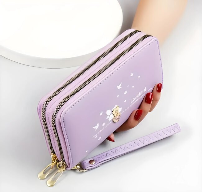 Love Decor Damen Clutch Geldbörse – Stilvolle PU-Leder-Langbörse mit Kartenfächern & Münzfach – Bild 3