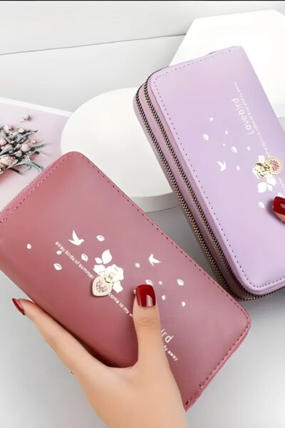 Love Decor Damen Clutch Geldbörse – Stilvolle PU-Leder-Langbörse mit Kartenfächern & Münzfach