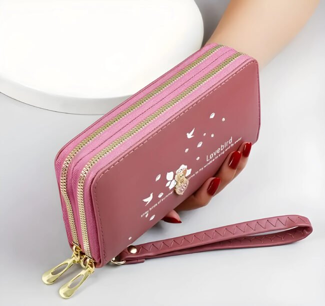 Love Decor Damen Clutch Geldbörse – Stilvolle PU-Leder-Langbörse mit Kartenfächern & Münzfach – Bild 4