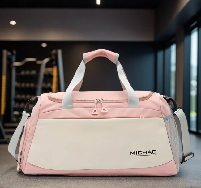 Große Sporttasche mit Trocken-/Nassfach – Robustes Oxford-Gewebe, Verstellbarer Schultergurt, Perfekt für Fitness, Pendeln & Reisen