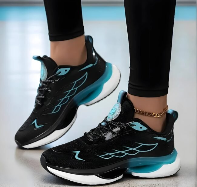 Damen Sneaker in Weiß – Atmungsaktive Mesh-Laufschuhe mit Stoßdämpfung & MD-Sohle | Leichtgewicht & Bequeme Wanderschuhe – Bild 7
