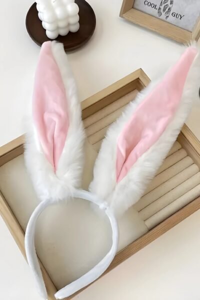 Needs Hasenohren-Haarband für Damen – Plüschiges Accessoire mit Farbakzenten 🎀