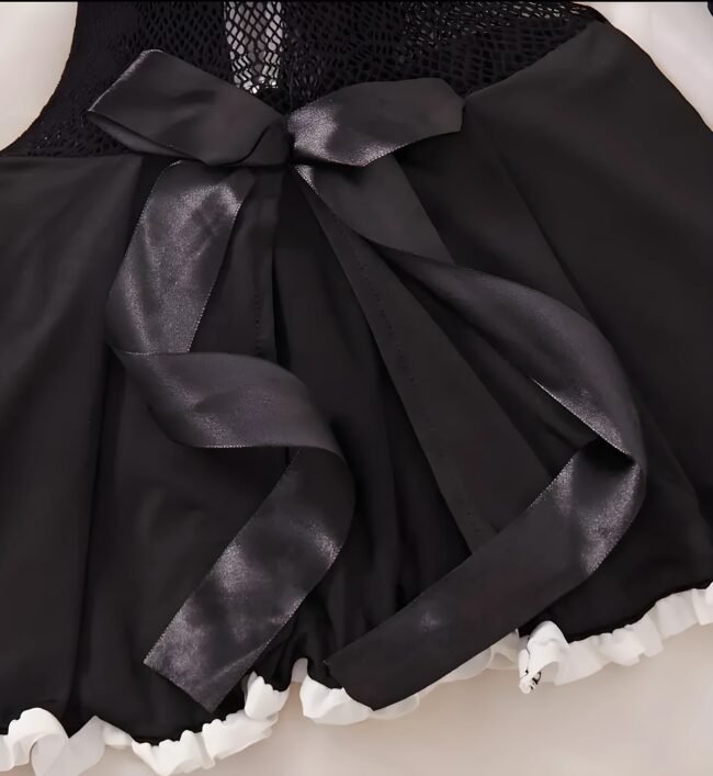 Verführerisches Dienstmädchen-Cosplay-Kostüm – Sexy A-Linien-Kleid mit Komplettem Zubehörset – Bild 4