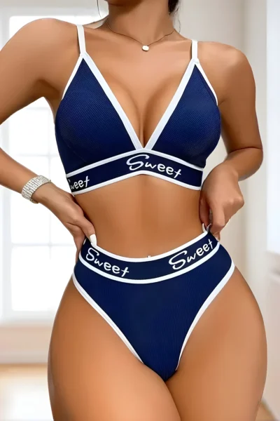 Farbblock BH-Set für Damen – Bequem & Atmungsaktiv im Trend-Look