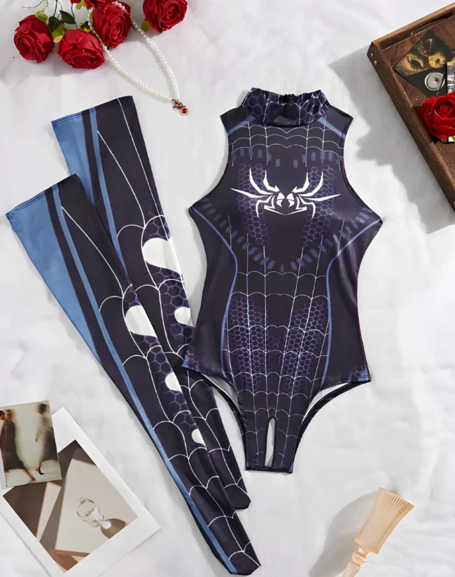 Sexy Spider-Woman 3-teiliges Kostüm-Set – Marvel-inspirierte Lingerie für Erwachsene 🕷️ – Bild 2